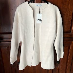 Zara cream cardigan new with tag size Small (S)